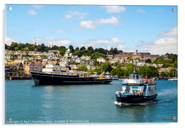 Dartmouth Passenger Ferry Acrylic by Paul F Prestidge