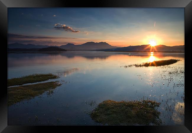 Ynys Sunrise - North Wales Framed Print by Rory Trappe