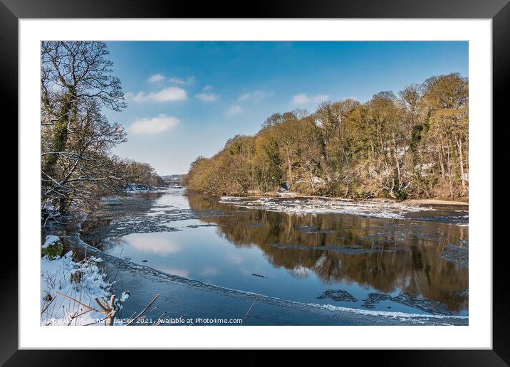 Frozen Tees at Wycliffe Framed Mounted Print by Richard Laidler