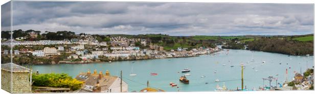 Fowey and Estuary from Polruan Canvas Print by Maggie McCall