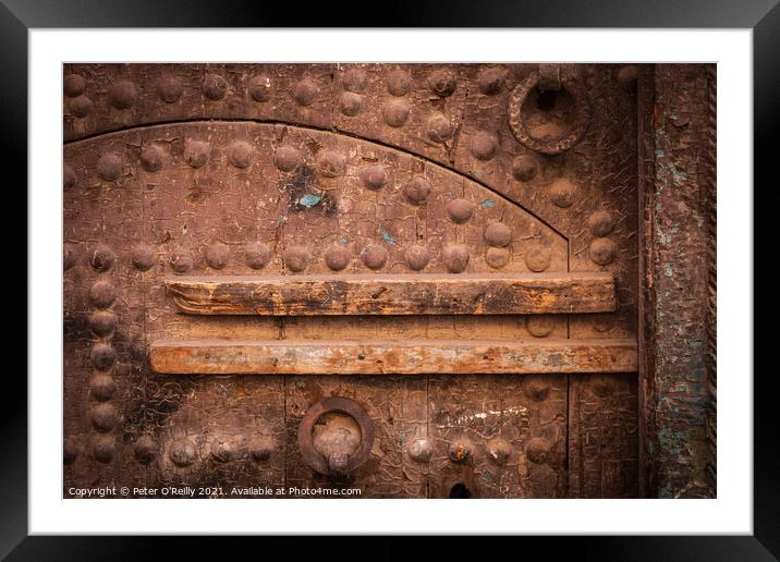 Marrakech Doorway #2 Framed Mounted Print by Peter O'Reilly