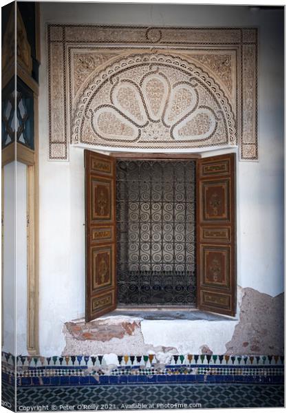 Marrakech Window #1 Canvas Print by Peter O'Reilly