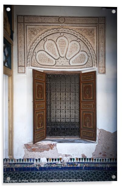 Marrakech Window #1 Acrylic by Peter O'Reilly
