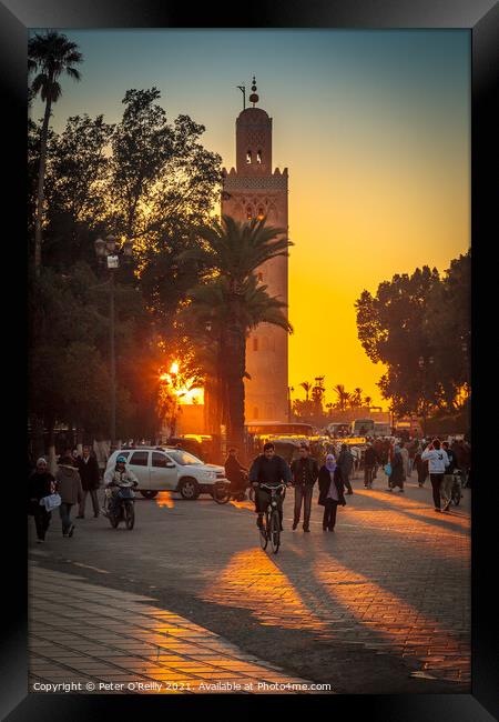 Jemaa el-Fna, Marrakech Framed Print by Peter O'Reilly
