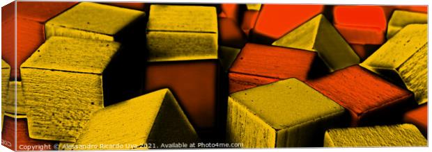Red and Yellow Canvas Print by Alessandro Ricardo Uva