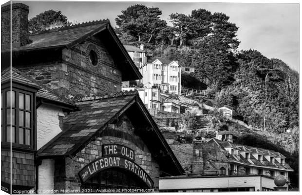 The Old Lifeboat Station, Looe Canvas Print by Gordon Maclaren