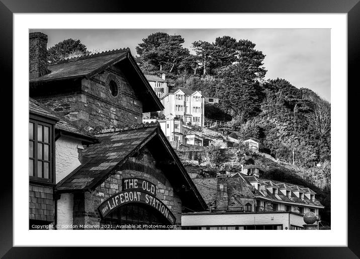The Old Lifeboat Station, Looe Framed Mounted Print by Gordon Maclaren