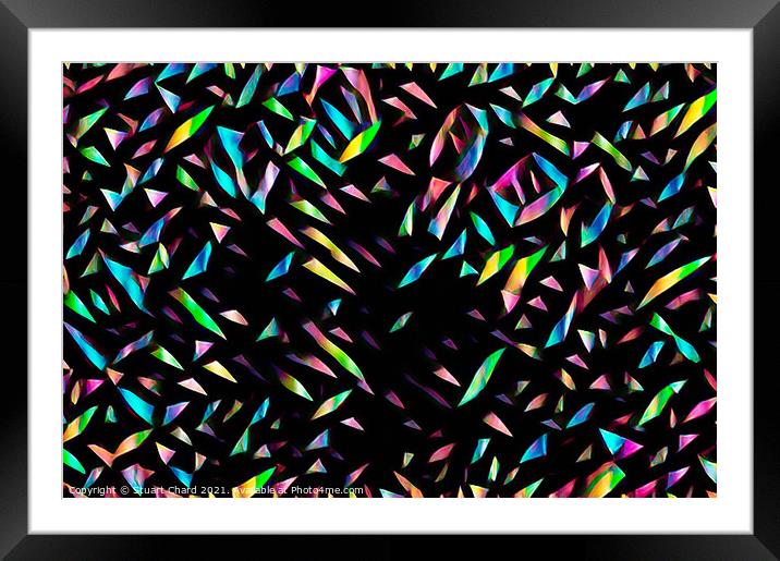 Stained glass shards Framed Mounted Print by Travel and Pixels 