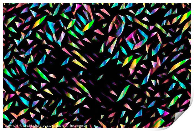 Stained glass shards Print by Travel and Pixels 