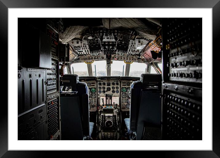 Nimrod Flight Deck Framed Mounted Print by J Biggadike
