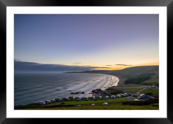 Woolacombe Bay  Framed Mounted Print by Dave Wilkinson North Devon Ph