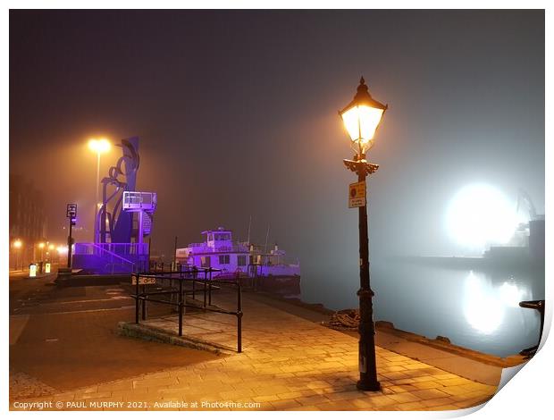 Poole harbour lamps Print by PAUL MURPHY