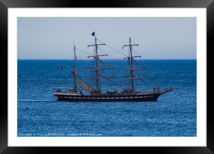 The ship Framed Mounted Print by PAUL OLBISON