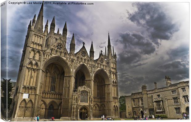 Peterborough Cathedral Canvas Print by Lee Morley