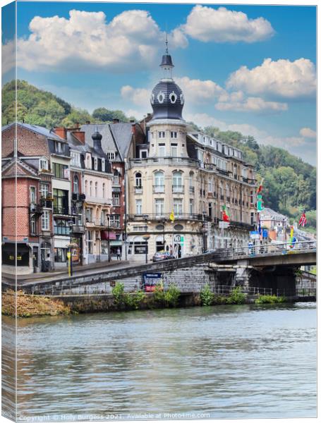 Dinant City in Belguim  Canvas Print by Holly Burgess