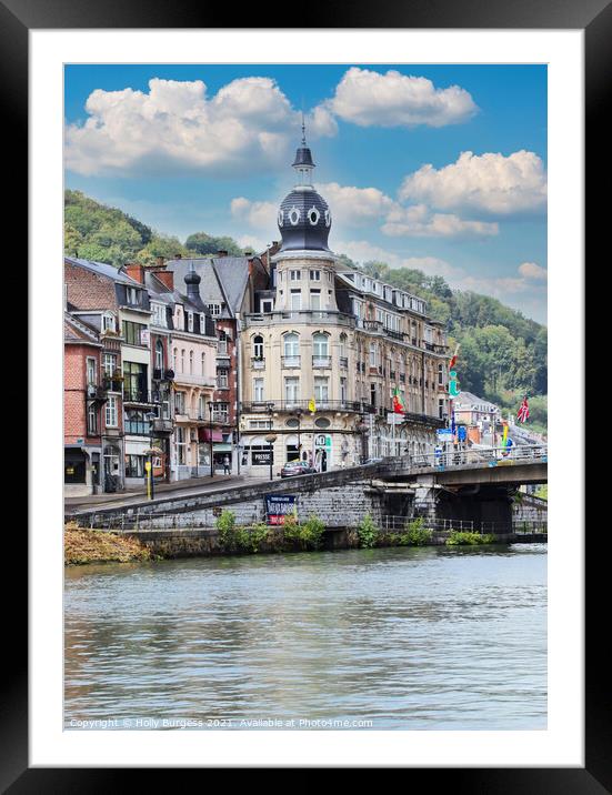 Dinant City in Belguim  Framed Mounted Print by Holly Burgess