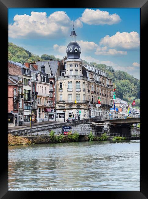 Dinant City in Belguim  Framed Print by Holly Burgess