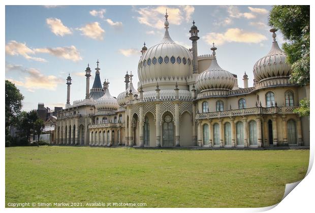 Brighton Royal Pavilion Print by Simon Marlow