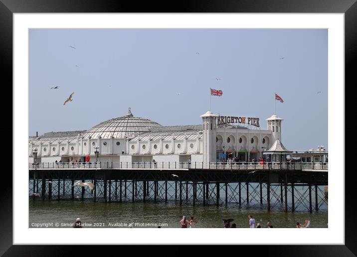 Majestic Brighton Pier Framed Mounted Print by Simon Marlow