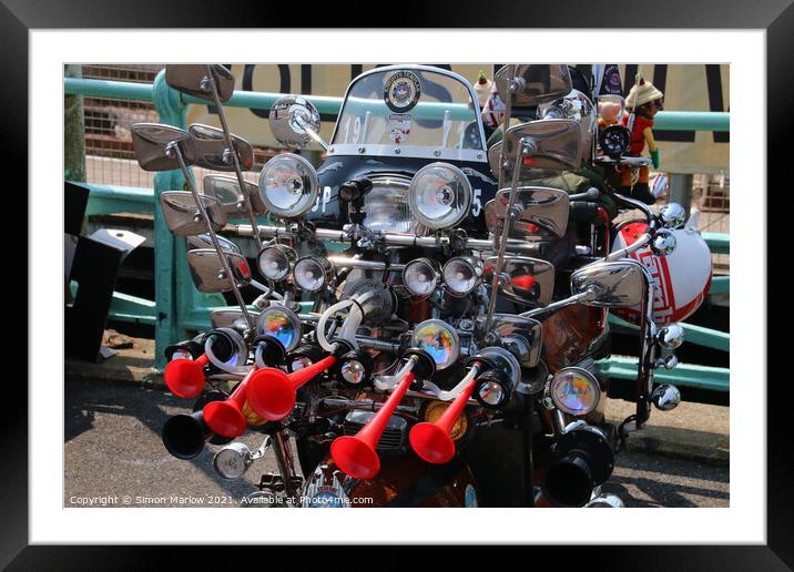 Reviving the Classic Lambretta Framed Mounted Print by Simon Marlow