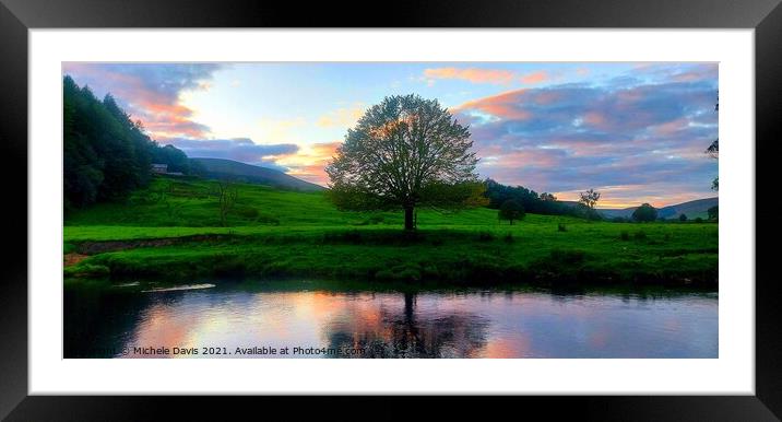 River at Whitewell Framed Mounted Print by Michele Davis