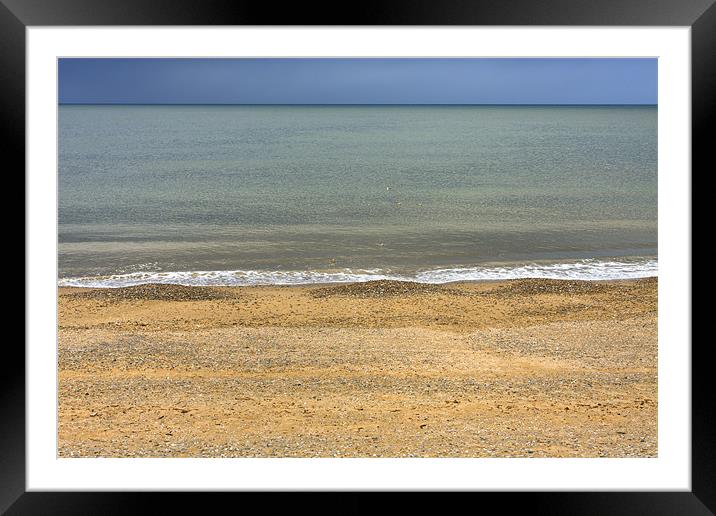 Calm Seashore Framed Mounted Print by S Fierros