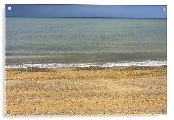 Calm Seashore Acrylic by S Fierros