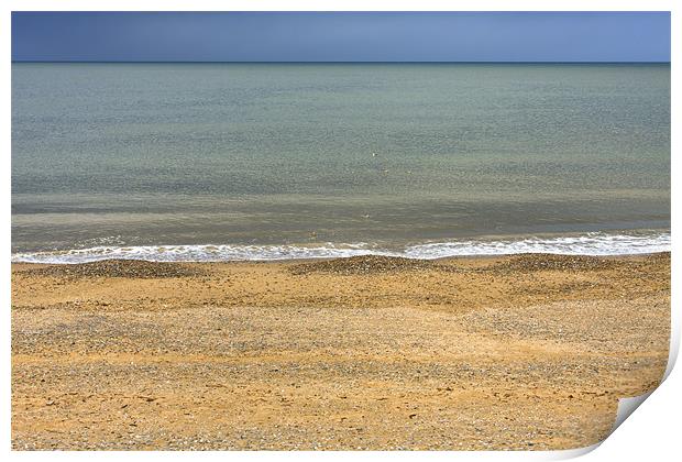 Calm Seashore Print by S Fierros