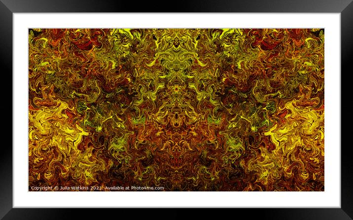 Abstract Insanity Framed Mounted Print by Julia Watkins