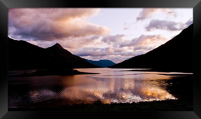 Loch Leven Sunset Framed Print by Jacqi Elmslie