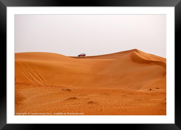 Safari - Dubai Framed Mounted Print by Laszlo Konya