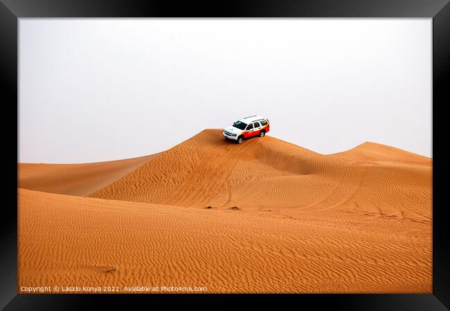 Safari - Dubai Framed Print by Laszlo Konya
