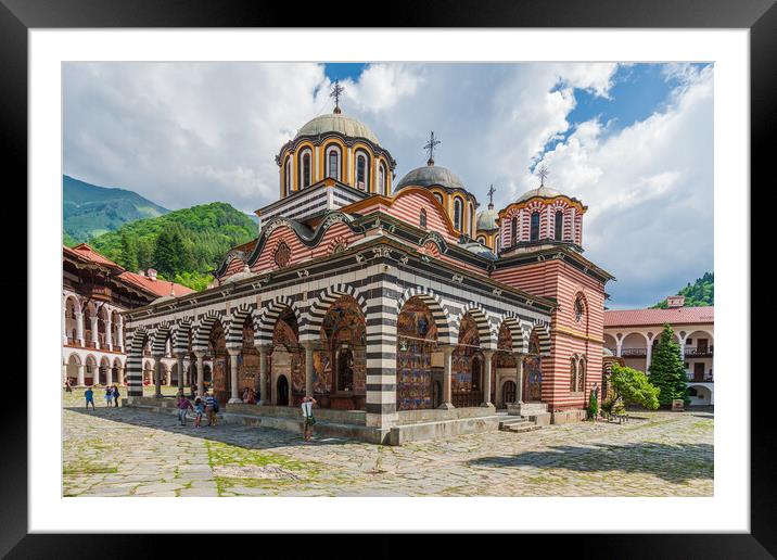 Majestic Rila Monastery Framed Mounted Print by Kevin Snelling