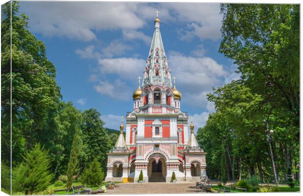 Majestic Shipka Monastery Canvas Print by Kevin Snelling