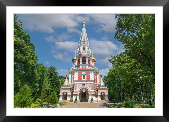 Majestic Shipka Monastery Framed Mounted Print by Kevin Snelling