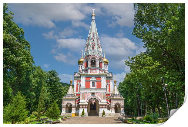 Majestic Shipka Monastery Print by Kevin Snelling