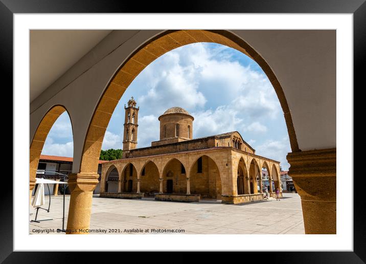 Church and monastery of St Mamas, Northern Cyprus Framed Mounted Print by Angus McComiskey