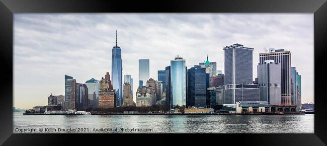New York Cityscape Framed Print by Keith Douglas