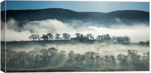 Ullswater Morning Mist Canvas Print by Keith Douglas