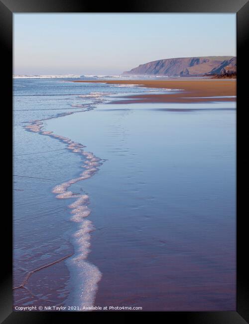 Beautiful Bude Framed Print by Nik Taylor