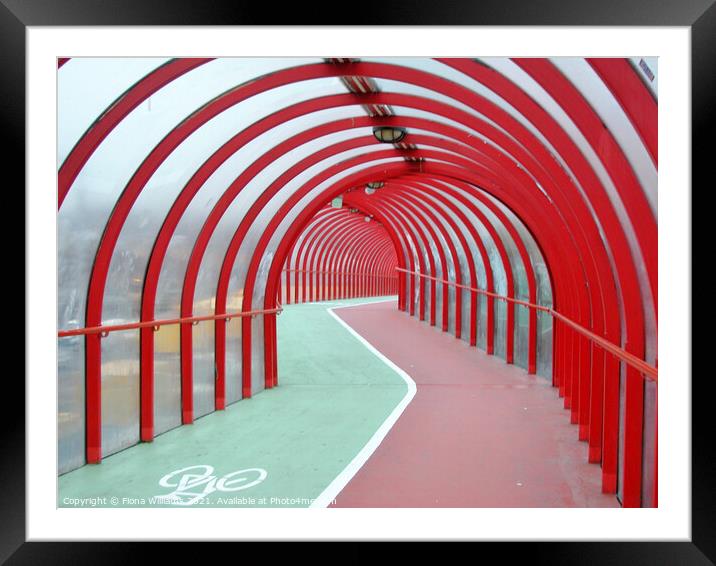 SECC Walkway Framed Mounted Print by Fiona Williams