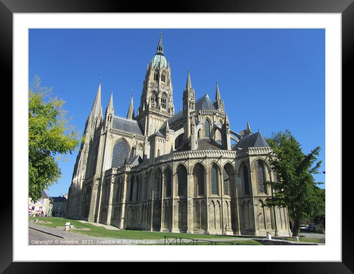 Notre Dame Cathedral, Bayeux, France Framed Mounted Print by Imladris 