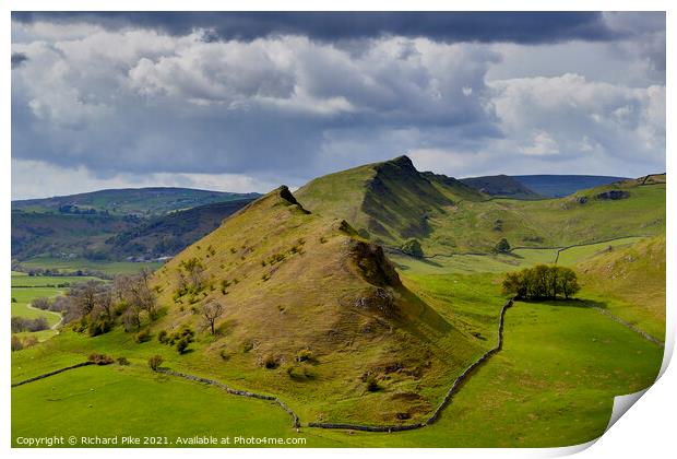 Parkhouse and Chrome Hill  Print by Richard Pike