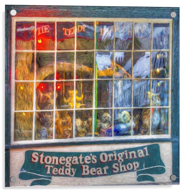 Teddy Bear Shop Art Acrylic by David Pyatt