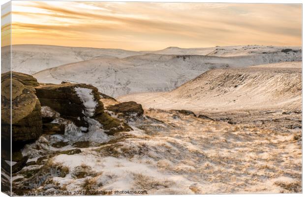 Kinder winter late afternoon Canvas Print by geoff shoults