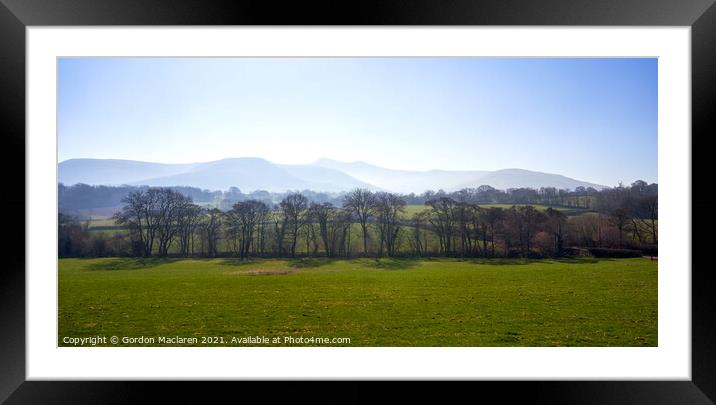 Brecon Beacons Panorama Framed Mounted Print by Gordon Maclaren