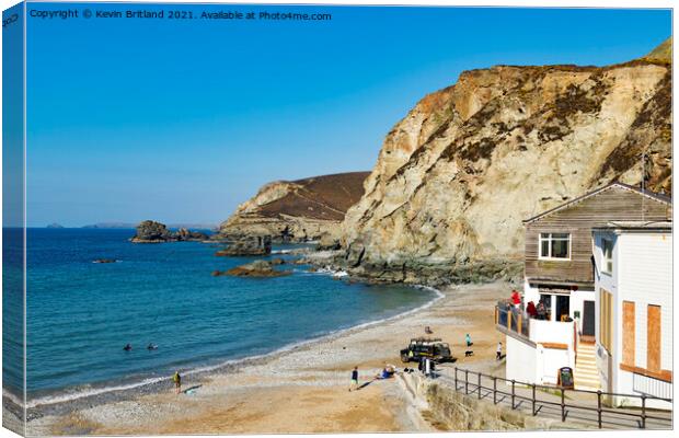 trevaunance cove Canvas Print by Kevin Britland