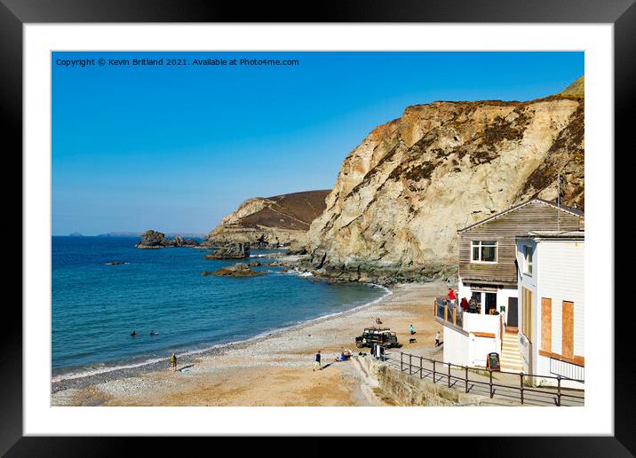 trevaunance cove Framed Mounted Print by Kevin Britland