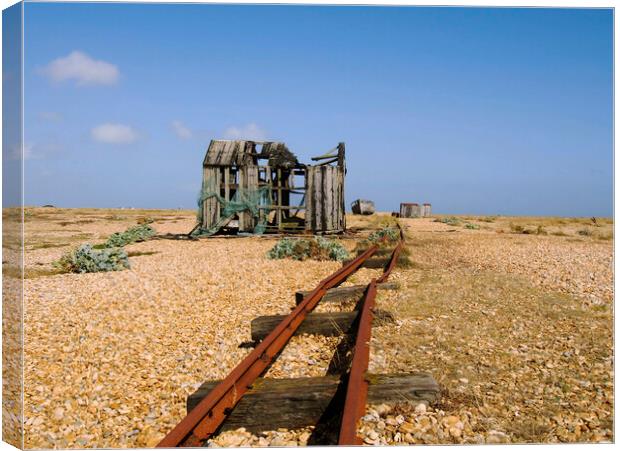 Railway To Nowhere Canvas Print by Clive Eariss