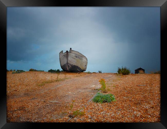 Dungeness Fishing Boat Framed Print by Clive Eariss